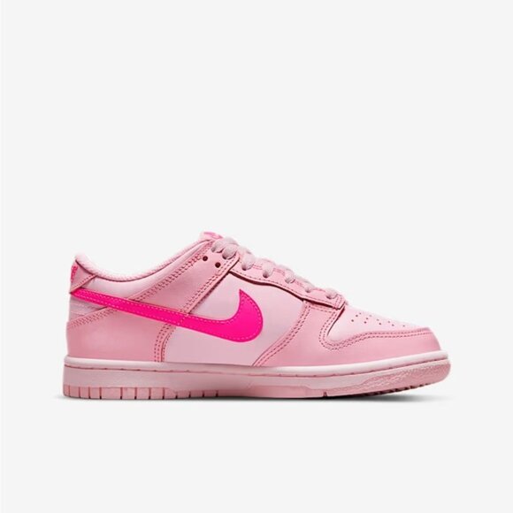 Nike dunk Low Gs Triple Pink Athletic Shoes - Picture 3 of 8